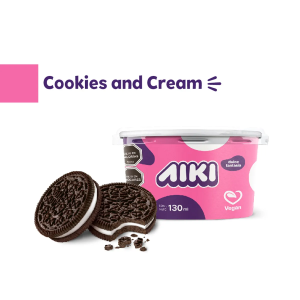Helado individual Aiki Cookies and Cream